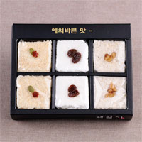오색설기2단떡케이크